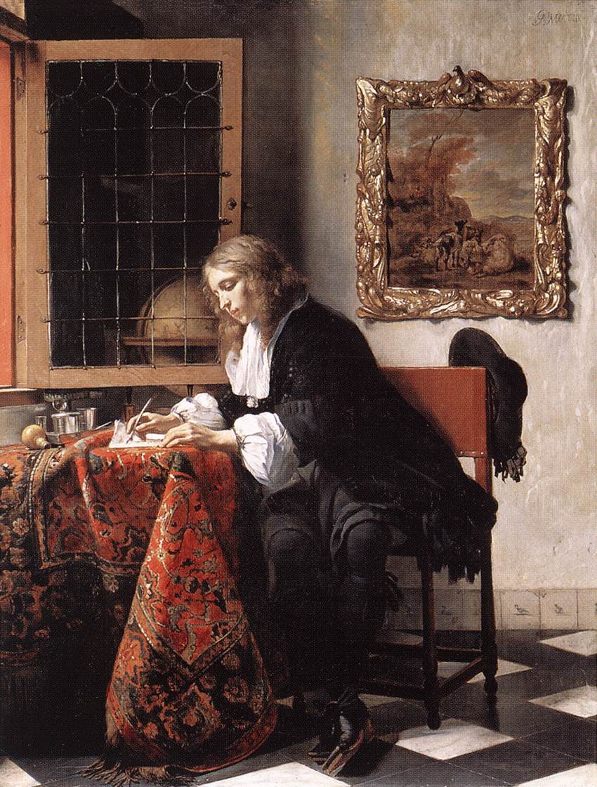 METSU, Gabriel Man Writing a Letter gsg